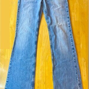 Lucky Jeans Dungarees Grand Wonder Light Jeans 4 27 X Long Distressed USA
